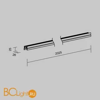 Профиль 2м Elasity IP накладной черный O-TR001-P-B2M - Фото 14