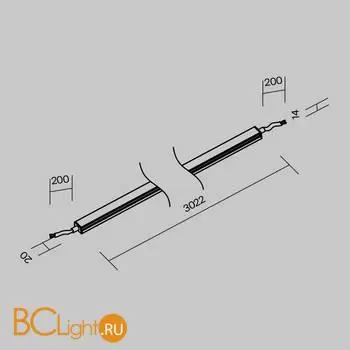 Уличный токоведущий светильник Line Elasity IP 3000K 30Вт 3м O-TR001-LL-L30W3K - Фото 5