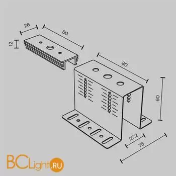 Крепление для шинопровода Maytoni Accessories for tracks Exility TRA034HCB - Фото 4