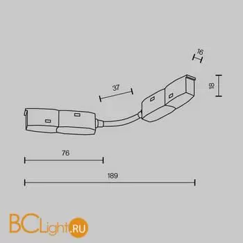 Коннектор шинопровода Maytoni Accessories for tracks Exility TRA034CS-W - Фото 4
