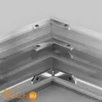 Комплект уголков 90° горизонтальных (2 соединителя + 4 винта) для профиля Maytoni Accessories for tracks Exility TRA034CL-MP-1 - Фото 3