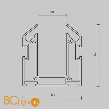 Профиль для монтажа Exility в натяжной ПВХ потолок, 2м Maytoni Exility TRA034MP-212S - Фото 6
