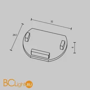 Заглушка для шинопровода Maytoni Accessories for tracks Exility TRAM034EC-R-41W - Фото 4