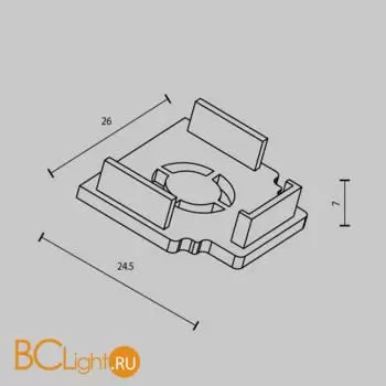 Заглушка для шинопровода Maytoni Accessories for tracks Exility TRAM034EC-42B - Фото 4