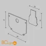 Заглушка для шинопровода Maytoni Accessories for tracks Exility TRA034EC-SCH-42B - Фото 4