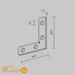 Комплект угловых плоских соединителейдля демпферного шинопровода , 4 шт Maytoni Accessories for tracks Exility TRA034D-CL-42S - Фото 5