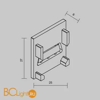 Комплект заглушек для алюминиевого профиля Exility IP Maytoni O-TR002-EC - Фото 4