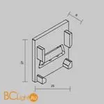 Комплект заглушек для алюминиевого профиля Exility IP Maytoni O-TR002-EC - Фото 4