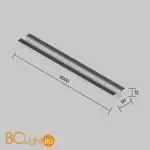 Профиль 2м Exility IP встраиваемый черный O-TR002BF-P-B2M - Фото 5