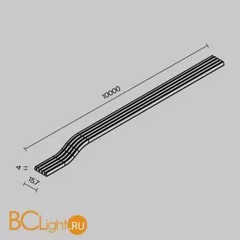 Токоведущая лента 10м Exility IP черный O-TR002-PW-10M - Фото 4