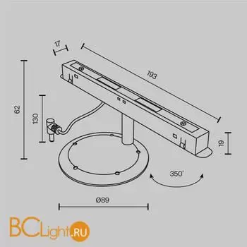 Коннектор для Яндекс Станции Мини Maytoni Accessories for tracks Exility TRA034CVC-B - Фото 3