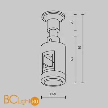 Крепление для шинопровода Maytoni Accessories for tracks Flarity new TRA155CW-S1-B - Фото 3
