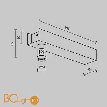 Крепление для шинопровода Maytoni Accessories for tracks Flarity new TRA155CW-BB-BS - Фото 3