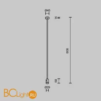 Крепление потолочное Maytoni Accessories for tracks Flarity TRA159C-SL1-BS - Фото 3