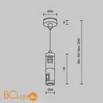 Подвес тросовый Hang двойной Flarity латунь Maytoni Accessories for tracks RA157SW-D1-BS - Фото 3