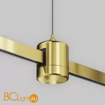 Подвес тросовый Hang с прямым коннектором питания Flarity латунь Maytoni Accessories for tracks TRA157SW-IPC1-BS - Фото 1