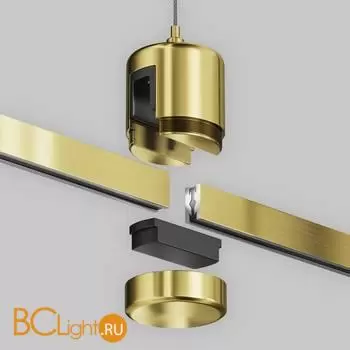 Подвес тросовый Hang с прямым коннектором питания Flarity латунь Maytoni Accessories for tracks TRA157SW-IPC1-BS - Фото 2