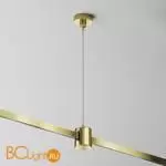 Подвес тросовый Hang с прямым коннектором питания Flarity латунь Maytoni Accessories for tracks TRA157SW-IPC1-BS - Фото 0