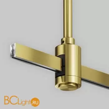 Крепление потолочное Medium 360мм с вводом питания Flarity латунь Maytoni Accessories for tracks TRA158C-BL1-BS - Фото 1