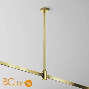 Крепление потолочное Medium 360мм с вводом питания Flarity латунь Maytoni Accessories for tracks TRA158C-BL1-BS - Фото 0