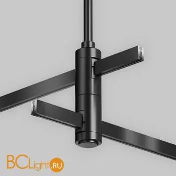 Крепление потолочное Medium двойное 300мм Flarity черный Maytoni Accessories for tracks TRA158C-D1-B - Фото 1