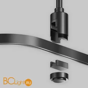 Радиусный коннектор для шинопровода Flarity черный Maytoni Accessories for tracks TRX154-RC80-B - Фото 2