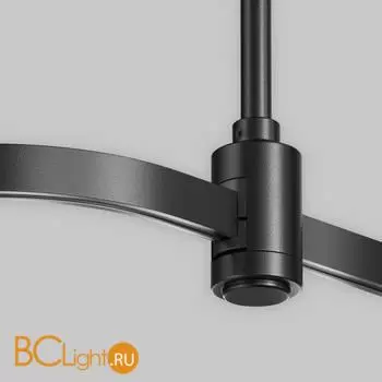 Радиусный коннектор для шинопровода Flarity черный Maytoni Accessories for tracks TRX154-RC80-B - Фото 0