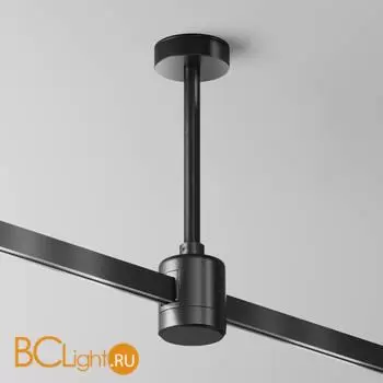 Крепление потолочное Short 138мм с прямым коннектором питания Flarity черный Maytoni Accessories for tracks TRA156C-IPCL1-B - Фото 0