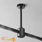Крепление потолочное Short 138мм с прямым коннектором питания Flarity черный Maytoni Accessories for tracks TRA156C-IPCL1-B - Фото 0