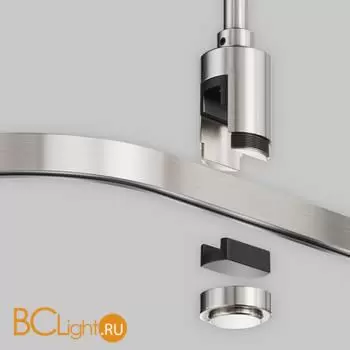 Радиусный коннектор для шинопровода Flarity платина Maytoni Accessories for tracks TRX154-RC80-PT - Фото 2