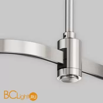 Радиусный коннектор для шинопровода Flarity платина Maytoni Accessories for tracks TRX154-RC80-PT - Фото 0