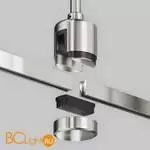 Крепление потолочное Long 700мм с прямым коннектором питания Flarity платина Maytoni Accessories for tracks TRA159C-IPC1-PT - Фото 2