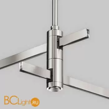 Крепление потолочное Long двойное 700мм Flarity платина Maytoni Accessories for tracks TRA159C-D1-PT - Фото 1