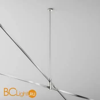 Крепление потолочное Long двойное 700мм Flarity платина Maytoni Accessories for tracks TRA159C-D1-PT - Фото 0