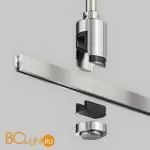 Крепление потолочное Long 700мм с вводом питания Flarity платина Maytoni Accessories for tracks TRA159C-B1-PT - Фото 2