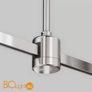 Крепление потолочное Medium 300мм с прямым коннектором питания Flarity платина Maytoni Accessories for tracks TRA158C-IPC1-PT - Фото 1