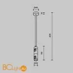 Крепление потолочное Medium двойное 300мм Flarity платина Maytoni Accessories for tracks TRA158C-D1-PT - Фото 3