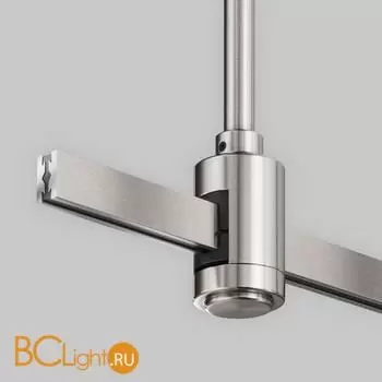 Крепление потолочное Medium 360мм с вводом питания Flarity платина Maytoni Accessories for tracks TRA158C-BL1-PT - Фото 1