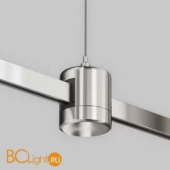 Подвес тросовый Hang с прямым коннектором питания Flarity платина Maytoni Accessories for tracks TRA157SW-IPC1-PT - Фото 1