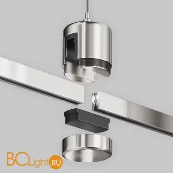 Подвес тросовый Hang с прямым коннектором питания Flarity платина Maytoni Accessories for tracks TRA157SW-IPC1-PT - Фото 2