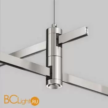 Подвес тросовый Hang двойной Flarity платина Maytoni Accessories for tracks TRA157SW-D1-PT - Фото 1