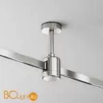 Крепление потолочное Short 78мм с прямым коннектором питания Flarity платина Maytoni Accessories for tracks TRA156C-IPC1-PT - Фото 0