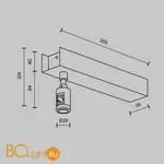 Основание потолочное Short для блока питания с вводом питания Flarity платина Maytoni Accessories for tracks TRA156C-BB1-PT - Фото 3