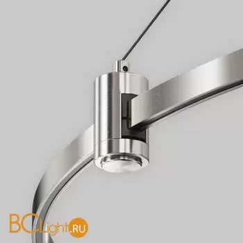 Подвесной набор с основанием под блок питания для круглого шинопровода Flarity платина Maytoni Accessories for tracks TRA154SW-BB-R-PT - Фото 1