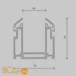 Профиль Maytoni Accessories for tracks Gravity TRA010MP-212S - Фото 5