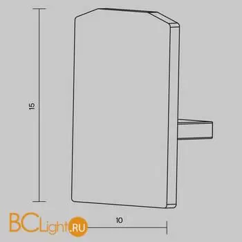 Заглушка для шинопровода Maytoni Accessories for tracks Levity new TRA184EC-1B - Фото 4