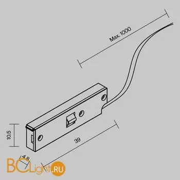 Токоподвод Maytoni Accessories for tracks Levity new TRA184B-1B-100 - Фото 4