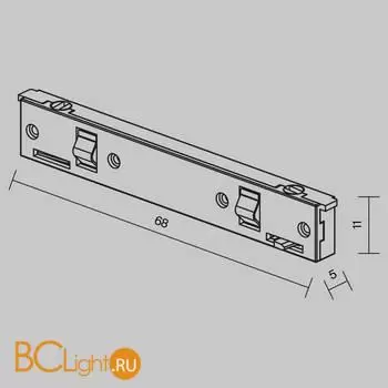 Коннектор шинопровода Maytoni Accessories for tracks Levity new TRA184IPC-1B - Фото 4