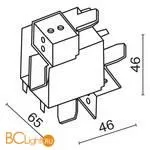 Коннектор угловой внутренний Maytoni Radity встраиваемый белый TRA084CT-12W - Фото 1