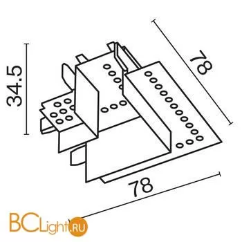 Коннектор угловой Maytoni Radity встраиваемый белый TRA084CL-12W - Фото 1